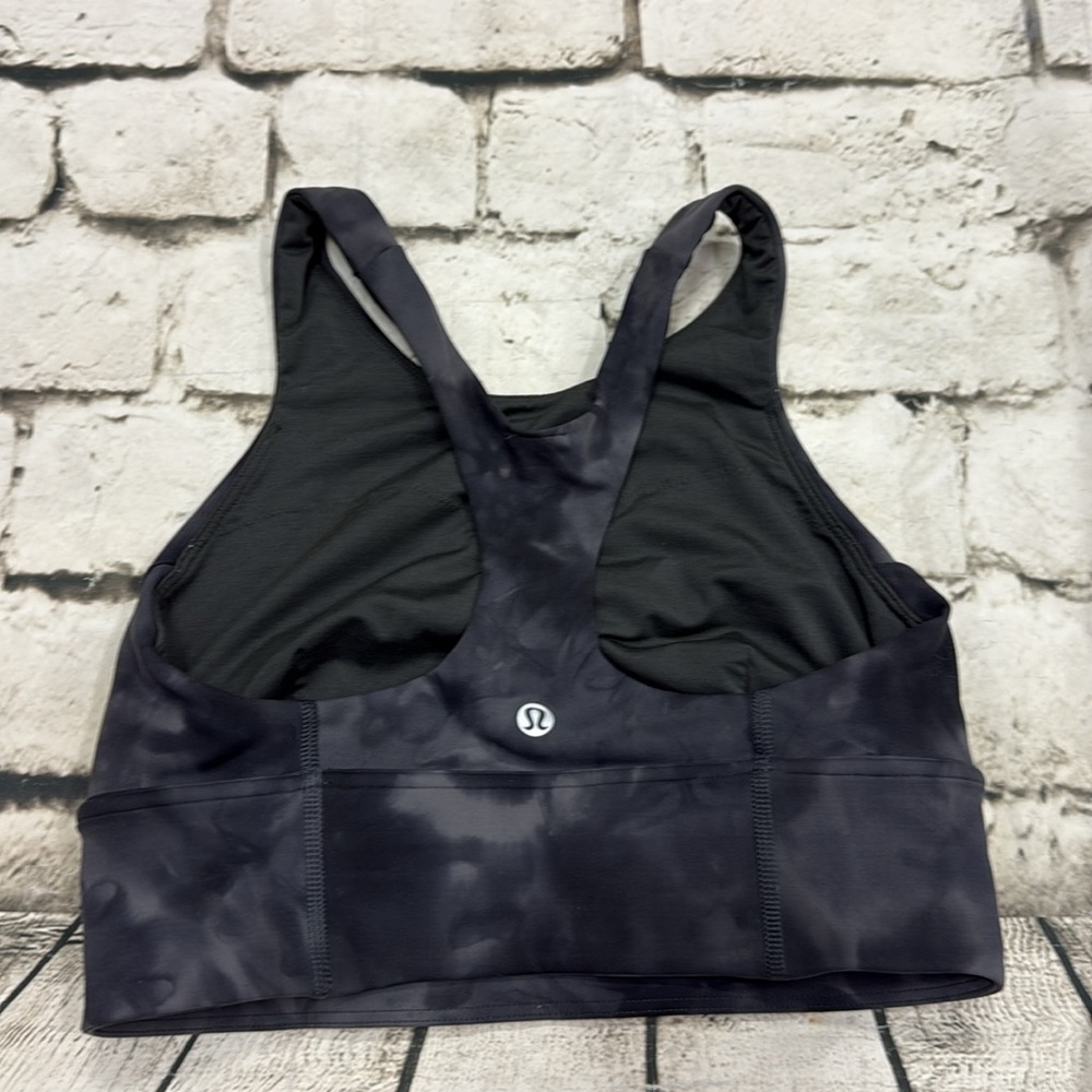 Lululemon Wunder Train Long-Line Bra
Diamond Dye Pitch Grey Graphite Grey Sz 6 - Picture 3 of 9